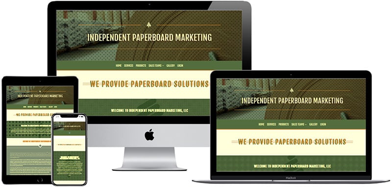 recent website designed by Innovative Solutions Group - independentpaperboard.com